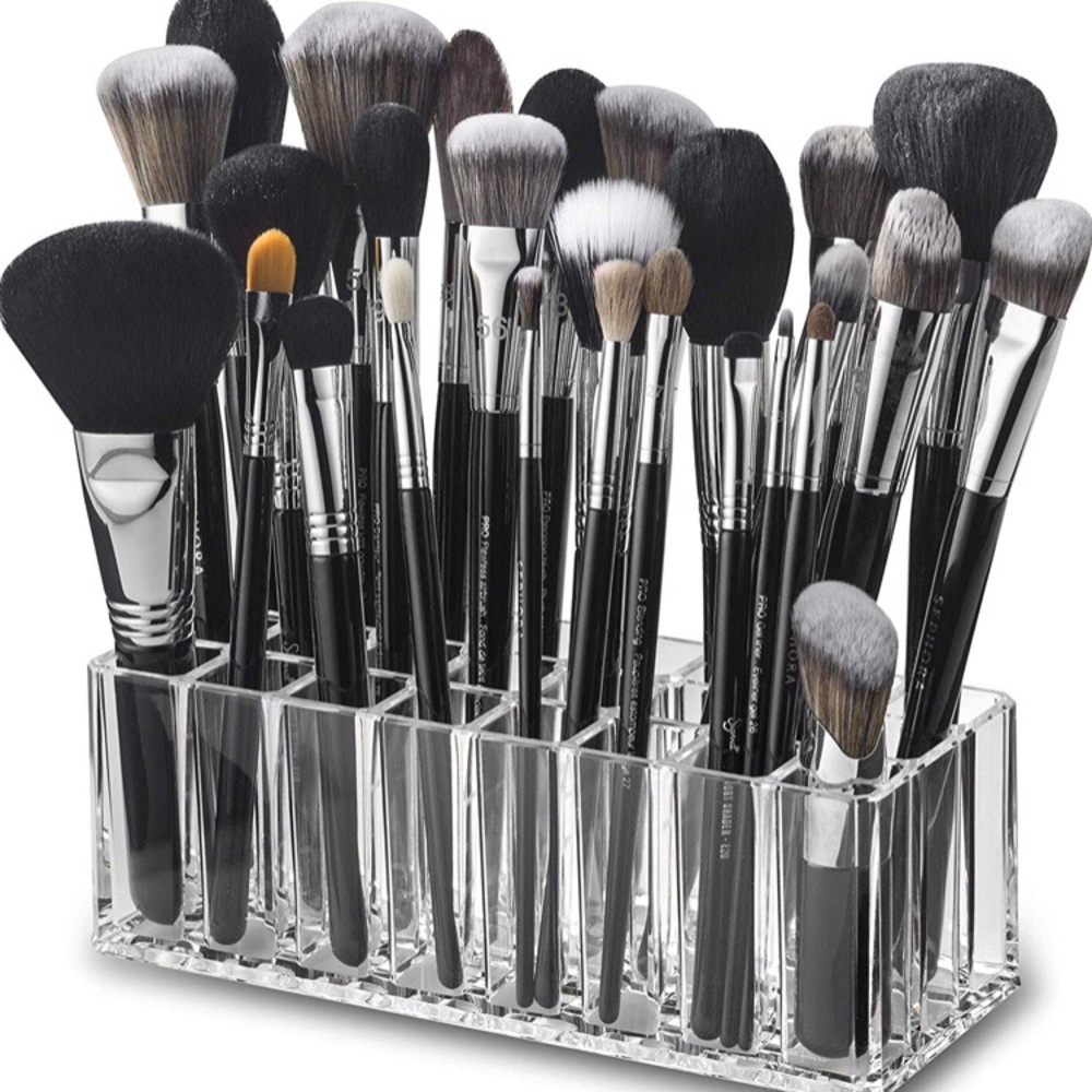 byAlegory Acrylic Makeup Brush Holder